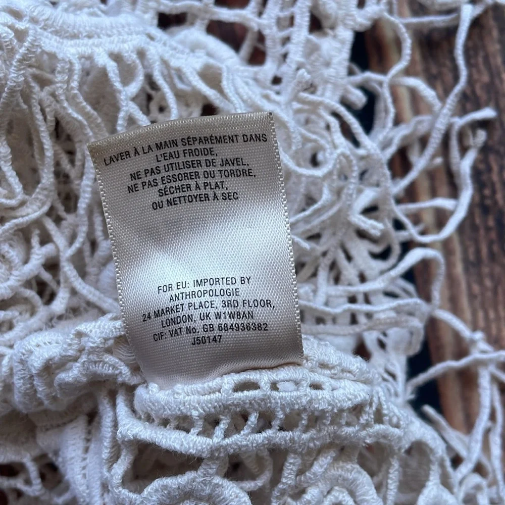 Anthropologie Angle of the North Sayulita Crochet top